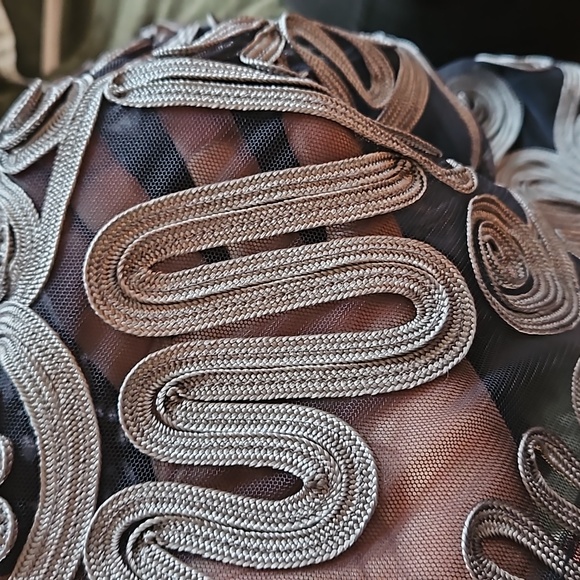 NWT J.S. Collection Soutache Ribbon Lace Mesh Sheath Dress - Picture 15 of 16